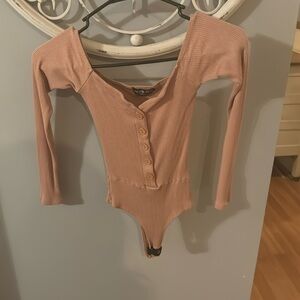 Pink Fashion Nova bodysuit